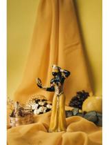 Imagem Orixa Oxum Amarela Escultura Resina Estatua 15 Cm