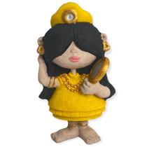 Imagem Orixa Oxum Coleção Baby Escultura Em Resina 10 Cm