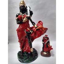 Imagem Orixa Oya Esculturas Estatua Gesso 21 e 10 Cm