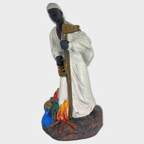 Imagem Orixa Tempo Iroko Escultura Resina Estatua 25 Cm