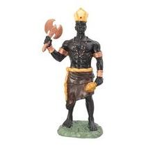 Imagem Orixa Xango Marrom Escultura Resina Estatua 25 Cm Imagem Orixa Xango Marrom Escultura Resina Estatua 25 Cm