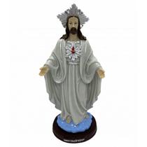 Imagem Oxala Abencoando Escultura Resina Estatua 30 Cm