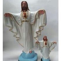 Imagem Oxala Escultura Estatua Gesso 20 e 10 Cm