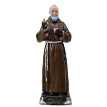 Imagem Padre Pio 22Cm - Inquebrável - Imagem Sacra PVC