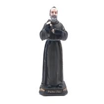 Imagem Padre Pio Com Luvas Resina 20 Cm - FORNECEDOR 13