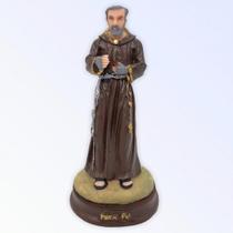 Imagem Padre Pio Escultura Resina Estátua 15 cm Imagem Padre Pio Escultura Resina Estátua 15 cm