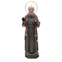 Imagem Padre Pio Patina com Esplendor Resina 30 cm - FORNECEDOR 5