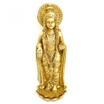 Imagem Parvati Dourada Escultura Resina Estátua 24 cm Imagem Parvati Dourada Escultura Resina Estátua 24 cm