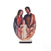 Imagem Pedestal de Mesa Sagrada Família em MDF 13cm Imagem Pedestal de Mesa Sagrada Família em MDF 13cm