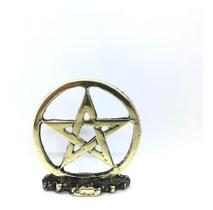 Imagem Pentagrama Metal Dourado Mesa Escultura 05 Cm Estatua