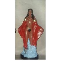 Imagem Pomba Gira Da Praia Em Pe CV Escultura Gesso Estatua 25 cm Imagem Pomba Gira Da Praia Em Pe CV Escultura Gesso Estatua 25 cm