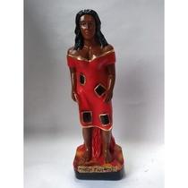 Imagem Pomba Gira Maria Mulambo Escultura Gesso Estatua 20cm Imagem Pomba Gira Maria Mulambo Escultura Gesso Estatua 20cm