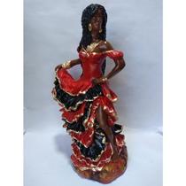 Imagem Pomba Gira Sete Saias Escultura Gesso 25 Cm