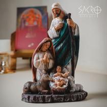 Imagem Presépio Sagrada Família 20cm Natal Resina Importada Imagem Presépio Sagrada Família 20cm Natal Resina Importada