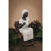 Imagem Preta Velha Escultura Resina Estatua 14 Cm Imagem Preta Velha Escultura Resina Estatua 14 Cm