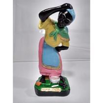 Imagem Preta Velha Maria Do Conga Estatua Gesso 20 Cm