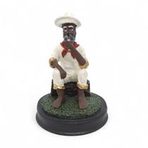 Imagem Preto Velho Estátua em Resina Total Sabedoria 12 cm Imagem Preto Velho Estátua em Resina Total Sabedoria 12 cm