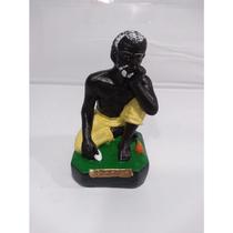 Imagem Preto Velho Pai Miguel Escultura Gesso 20 Cm