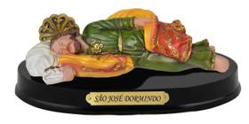 Imagem Religiosa São José Dormindo De Resina 14Cm