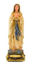 Imagem Resina Nossa Senhora De Lourdes Lurdes Dourada - 22cm