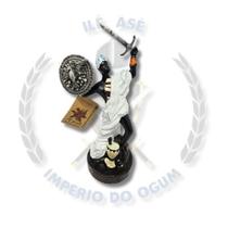 Imagem resina orixá oxaguiã africano 25cm