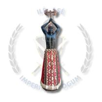 Imagem resina orixá xangô africano 40cm