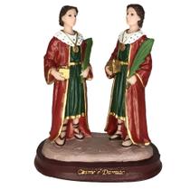 Imagem Resina São Cosme e São Damião 16cm Imagem Resina São Cosme e São Damião 16cm