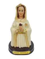 Imagem rosa mistica religiosa com luz de resina 14cm Imagem rosa mistica religiosa com luz de resina 14cm