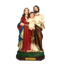 Imagem Sacra Em Resina Da Sagrada Família De Nazaré De 20cm - Imporiente