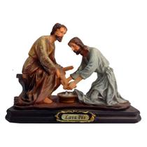 Imagem Sacra Em Resina Do Lava Pés
