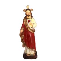 Imagem Sacra Em Resina Do Sagrado Coração De Jesus