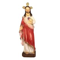 Imagem Sacra Em Resina Do Sagrado Coração De Jesus Imagem Sacra Em Resina Do Sagrado Coração De Jesus