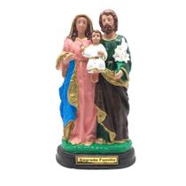 Imagem Sagrada Família Borracha Inquebrável 20 Cm