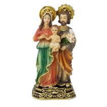 Imagem Sagrada Família - Escultura Decorativa em Resina 9cm