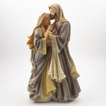 Imagem Sagrada Família Importada Resina 30 cm - Amém Decoração Religiosa