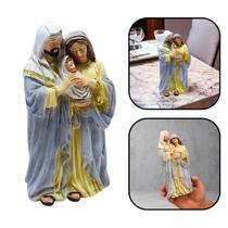 Imagem Sagrada Família Resina 13 cm Imagem Sagrada Família Resina 13 cm