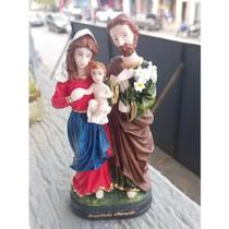Imagem Sagrada Família Resina 15 cm