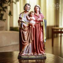 Imagem Sagrada Família Resina 30cm Importada Imagem Sagrada Família Resina 30cm Importada