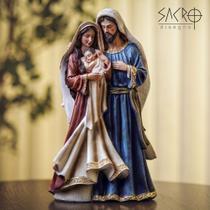 Imagem Sagrada Família Ternura 30cm Resina Importada Imagem Sagrada Família Ternura 30cm Resina Importada
