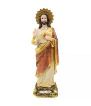 Imagem Sagrado Coração de Jesus 30 CM - Enfeite Resina - SGI