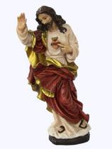 IMAGEM SAGRADO CORAÇÃO DE JESUS em resina 30 cm