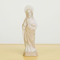 Imagem Sagrado Coração De Jesus Enfeite Em Cerâmica De 22cm