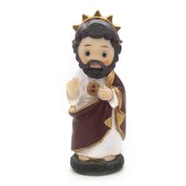 Imagem Sagrado Coração de Jesus Infantil Importada Resina 8 cm