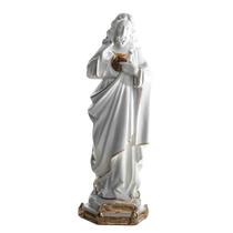Imagem Sagrado Coração de Jesus Laqueada 30cm Imagem Sagrado Coração de Jesus Laqueada 30cm