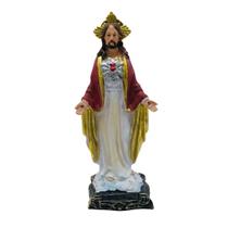 Imagem Sagrado Coração de Jesus Resina 20 Cm