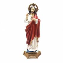 Imagem Sagrado Coração De Jesus Resina Linha Premium 33 Cm - FORNECEDOR 16 Imagem Sagrado Coração De Jesus Resina Linha Premium 33 Cm - FORNECEDOR 16