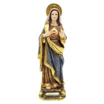Imagem Sagrado Coração de Maria em Resina 30 cm - RR Atacado