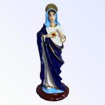 Imagem Sagrado Coração de Maria em Resina 7 cm