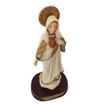 Imagem Sagrado Coração de Maria em Resina Importada 21cm