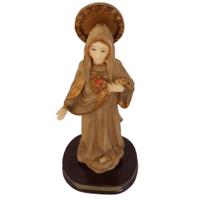 Imagem Sagrado Coração de Maria em Resina Importada 21cm